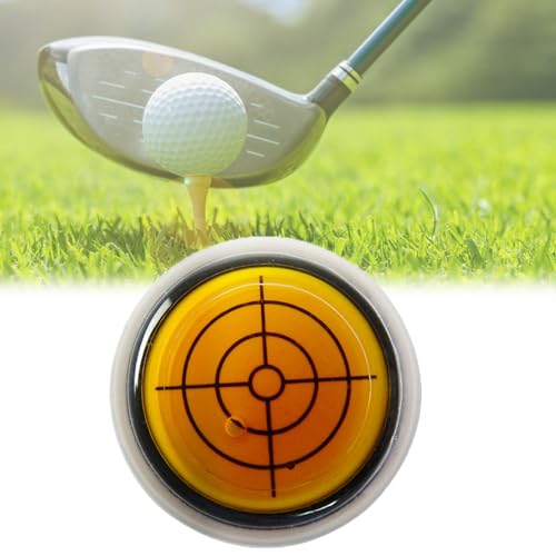 Eowduk Golf Ball Marker Round Cap Clip Mark with Level Function - Magnetic Golf Ball Marker Hat Clip, Golf Ball Marker Tool Accessories (Orange) von Eowduk