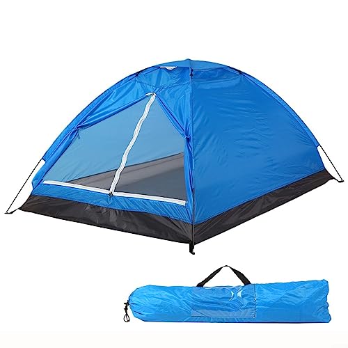 Campingzelt für 2 Personen, wasserdicht, Rucksackreisen, Zelte, einfacher Aufbau, leicht, für Wandern, Hinterhof, Blau von EpheyFIF