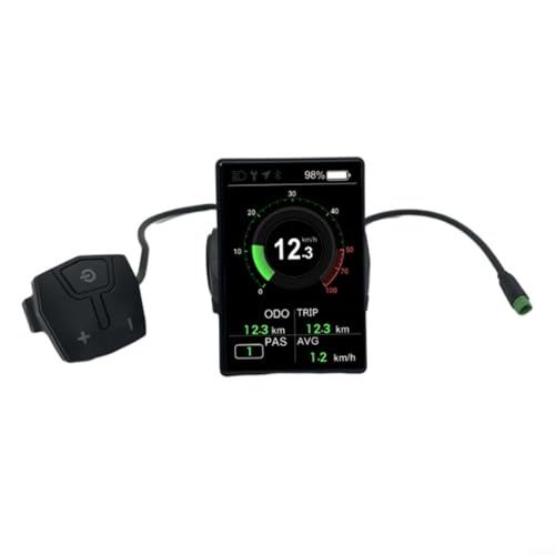 EpheyFIF E-Bike-Display, für Bafang EB04 BT APP Smart Color IPS Sonnenlicht wasserdicht lesbare Displays von EpheyFIF