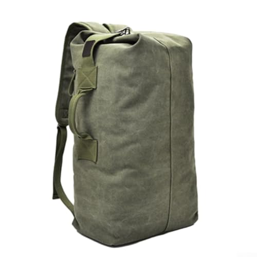 Erweiterbarer und geräumiger Canvas-Rucksack für Outdoor-Reisende (A Green) von EpheyFIF