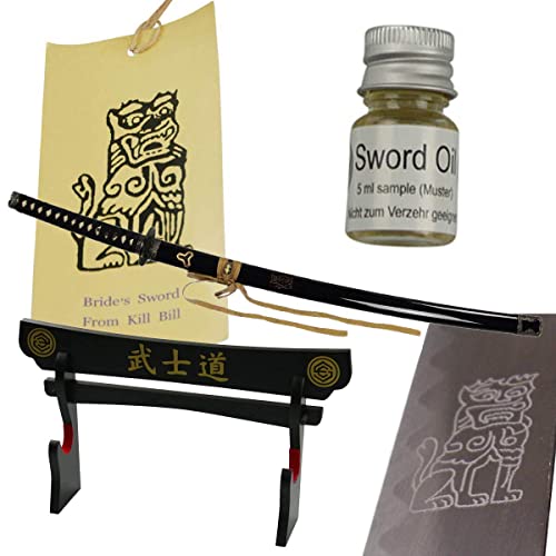 Epic Swords Kill Bill Samuraischwert Katana Metall Klinge Schwert der Braut mit Schwertständer und Zubehör von Epic Swords