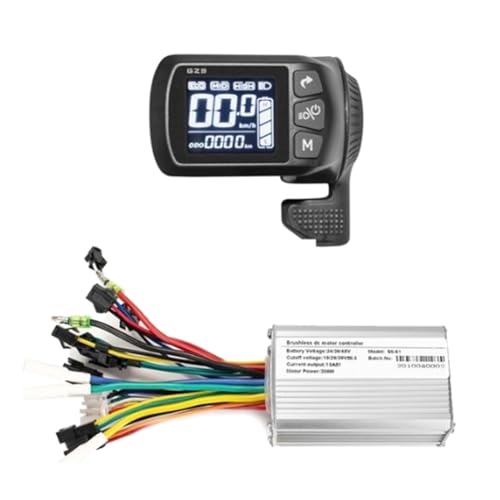 Epodmalx Elektro-Fahrrad-Steuerung, GZ3, 24 V/36 V/48 V, 350 W, bürstenloser Controller mit LCD-Anzeige, langlebig, einfache Installation, einfach zu bedienen von Epodmalx