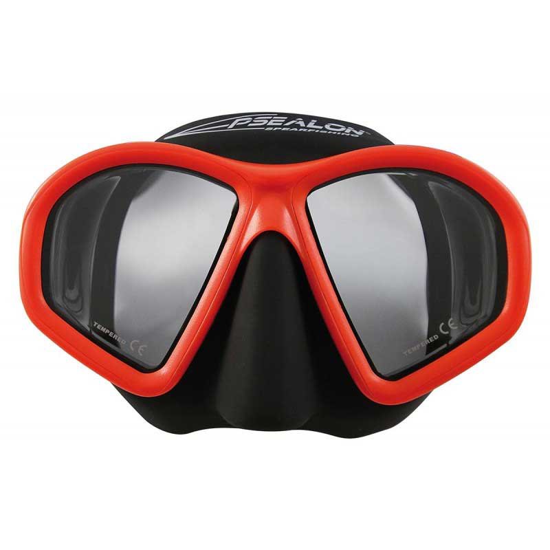 Epsealon Without Lenses Seaquest Diopter Spearfishing Mask Orange von Epsealon