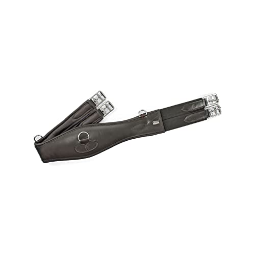 Equestro Sattelgurt aus Leder, 130 cm, Schwarz Equestro Sattelgurt aus Leder, 130 cm, Schwarz von Equestro