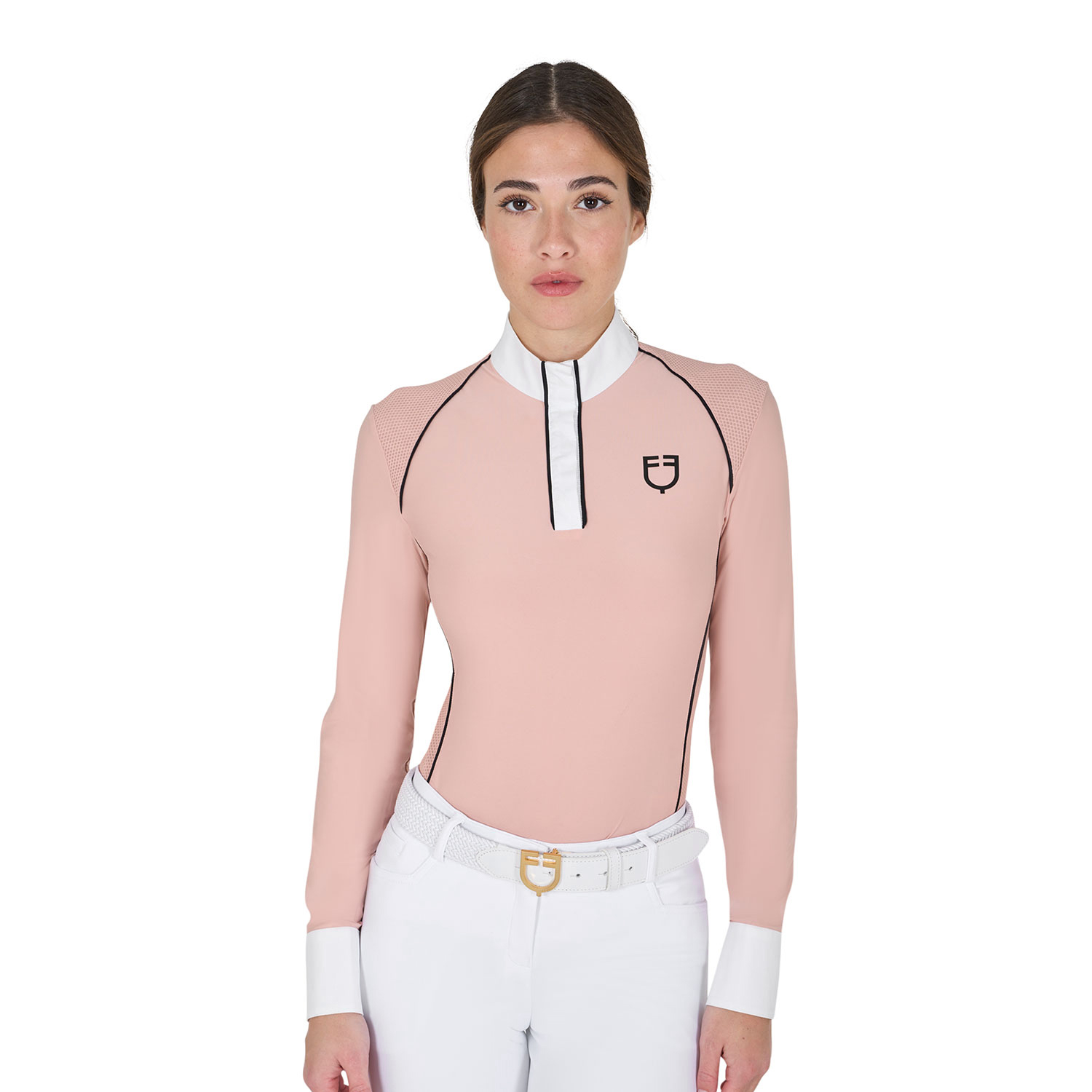 Equestro slim fit mesh Turniershirt Damen Equestro slim fit mesh Turniershirt Damen von Equestro
