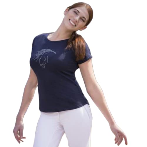 Equi-Theme/Equit'M 963100070 Tete Art Short Sleeve T-Shirt, Navy, Einheitsgröße Equi-Theme/Equit'M 963100070 Tete Art Short Sleeve T-Shirt, Navy, Einheitsgröße von Equi-Theme/Equit'M