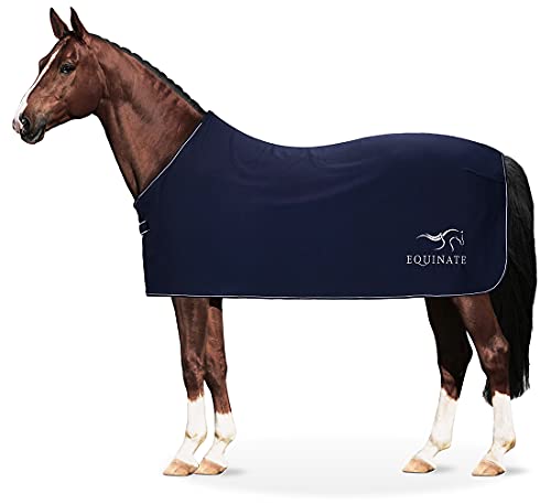 Equinate Abschwitzdecke Orlando aus Fleece mit Widerristpolster 135cm Navy Equinate Abschwitzdecke Orlando aus Fleece mit Widerristpolster 135cm Navy von Equinate