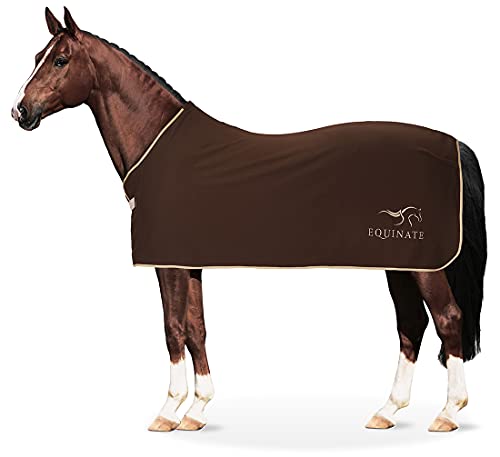 Equinate Abschwitzdecke Orlando aus Fleece mit Widerristpolster 165cm Braun Equinate Abschwitzdecke Orlando aus Fleece mit Widerristpolster 165cm Braun von Equinate