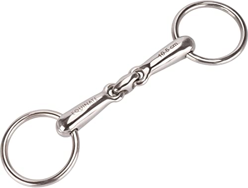 Equinate Pony Wassertrense Edelstahl 16mm doppelt gebrochen 9,5cm - Anatomisch geformtes maulfreundliches Gebiss mit sanfter Einwirkung - Lasergravierte Größenangabe Equinate Pony Wassertrense Edelstahl 16mm doppelt gebrochen 9,5cm - Anatomisch geformtes maulfreundliches Gebiss mit sanfter Einwirkung - Lasergravierte Größenangabe von Equinate