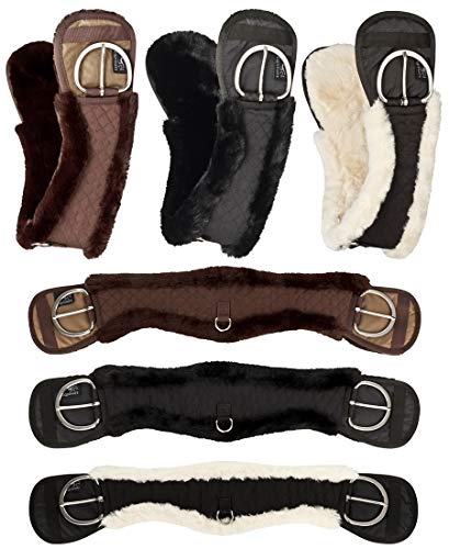 Equinate Western Mondgurt anatomisch mit synthetischem Lammfell Kurzgurt Sattelgurt Westerngurt 85 cm Braun Equinate Western Mondgurt anatomisch mit synthetischem Lammfell Kurzgurt Sattelgurt Westerngurt 85 cm Braun von Equinate
