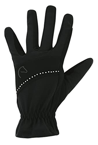 Equitimme Handschuhe, Strass, Schwarz, Größe XS von Equitheme