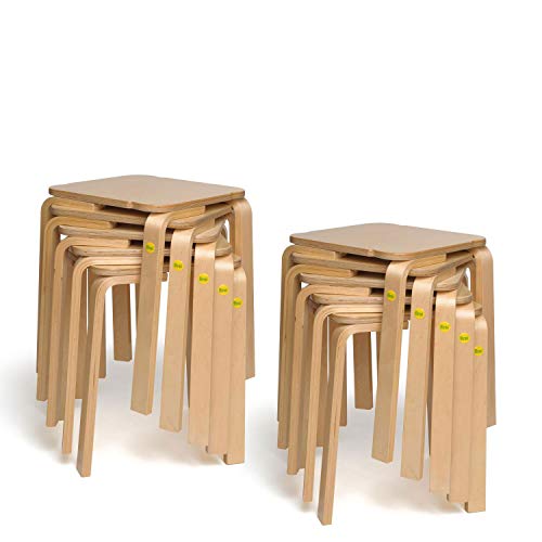 10x Erzi Hocker 48 aus Formholz Birke bis 140kg belastbar Stuhl stapelbar 10x Erzi Hocker 48 aus Formholz Birke bis 140kg belastbar Stuhl stapelbar von Er zi