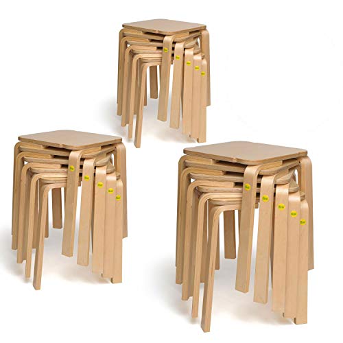 15x Erzi Hocker 48 aus Formholz Birke bis 140kg belastbar Stuhl stapelbar 15x Erzi Hocker 48 aus Formholz Birke bis 140kg belastbar Stuhl stapelbar von Er zi