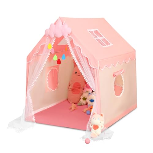 Ergocar Spielzelt für Kinder, Fee Prinzessin Castle, Spielzeug Mädchen & Junge, Atmungsaktiv Spielhaus Zelt für den Innen- und Außenbereich, Weihnachten Geburtstagsgeschenke für Kinder Ergocar Spielzelt für Kinder, Fee Prinzessin Castle, Spielzeug Mädchen & Junge, Atmungsaktiv Spielhaus Zelt für den Innen- und Außenbereich, Weihnachten Geburtstagsgeschenke für Kinder von Ergocar