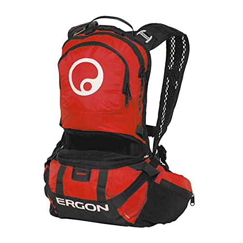 Ergon BE2 Enduro Tagesrucksack, Schwarz/Rot, S-L von Ergon