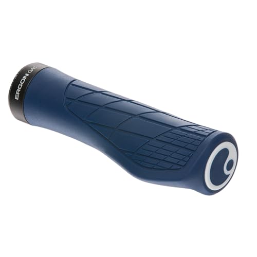 Ergon – GA3 Fahrradgriff | Ergonomisch mit Mini-Wing | MTB, All Mountain, Trail | Regular | Large | Nightride Blue von Ergon