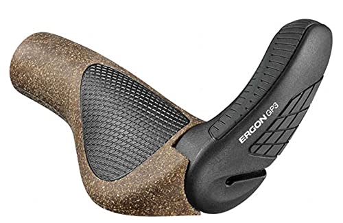 Ergon – GP3 Fahrradgriff | Ergonomisch mit Bar-End | Trekking, Touring, MTB | Regular | Small | Biokork Ergon – GP3 Fahrradgriff | Ergonomisch mit Bar-End | Trekking, Touring, MTB | Regular | Small | Biokork von Ergon