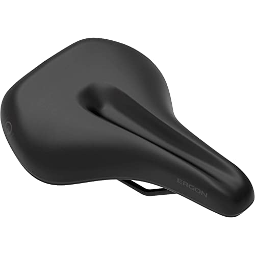 Ergon – SC Core Fahrradsattel | City, Touring | Frauen | Small/Medium | Schwarz/Grau von Ergon