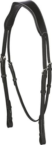 ERIC THOMAS PRO breites anatomisches Genickstück Warmblut, schwarz, schwarz unterlegt ERIC THOMAS PRO breites anatomisches Genickstück Warmblut, schwarz, schwarz unterlegt von EKKIA
