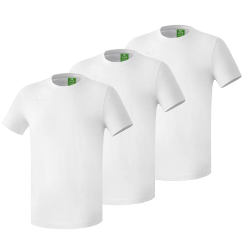 Erima Unisex 3er Pack Teamsport T-Shirt, Weiß, XL EU von Erima