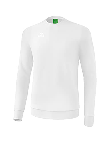 Erima Herren Basic Casual Sweatshirt, Weiß, XL von Erima