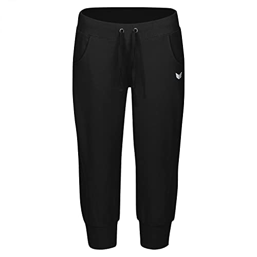 ERIMA Damen Casual Basics Sweathose mit Bündchen, Schwarz, 34 ERIMA Damen Casual Basics Sweathose mit Bündchen, Schwarz, 34 von Erima
