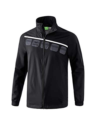 Erima Unisex 5-C Allwetterjacke, schwarz/weiß, L von Erima