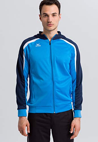 ERIMA Herren Jacke Liga 2.0 Trainingsjacke mit Kapuze, curacao/new navy/weiß, XL, 1071846 von Erima