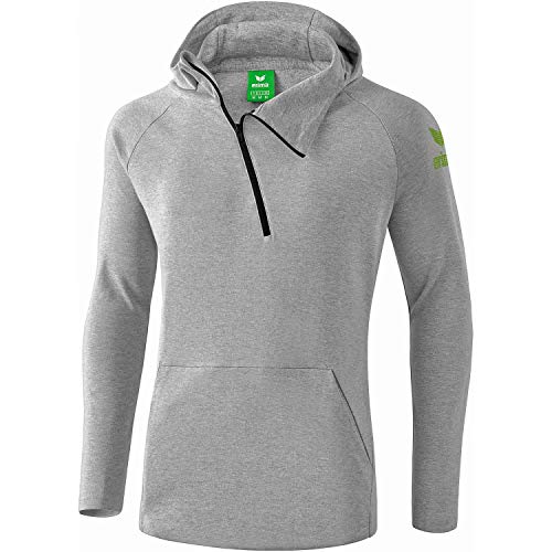 ERIMA Kinder Sweatshirt Essential Kapuzensweat, hellgrau melange/twist of lime, 128, 2071812 ERIMA Kinder Sweatshirt Essential Kapuzensweat, hellgrau melange/twist of lime, 128, 2071812 von Erima