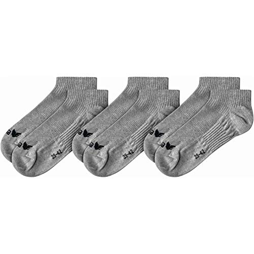 ERIMA Socken 3-Pack Füßlinge, grau melange, 43-46, 2181907 ERIMA Socken 3-Pack Füßlinge, grau melange, 43-46, 2181907 von Erima
