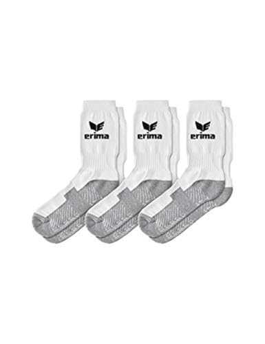 Erima Unisex 3er Pack Sportsocken, Weiß, 35 EU von Erima