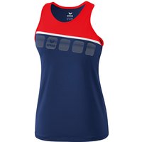 erima 5-C Tanktop Damen new navy/red/white 36 von erima