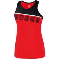 erima 5-C Tanktop Damen red/black/white 40 von erima