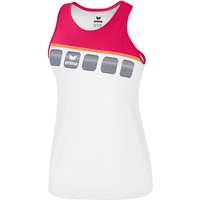 erima 5-C Tanktop Damen white/love rose/peach 42 von erima