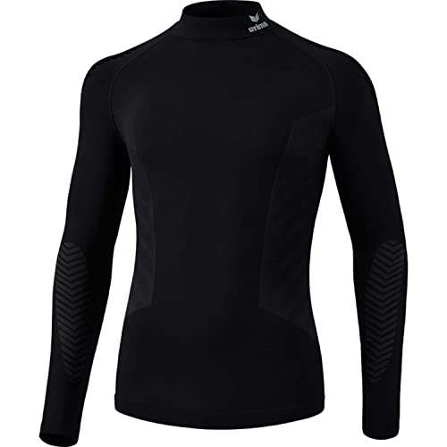 Erima Unisex Kinder Athletic Longsleeve 2.0 Turtleneck Funktionsunterwäsche, Schwarz, XS EU von Erima