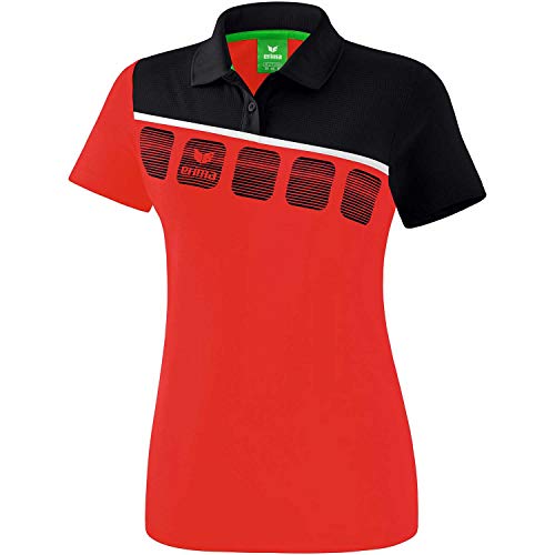 Erima Damen 5-C Poloshirt, rot/schwarz/weiß, 44 Erima Damen 5-C Poloshirt, rot/schwarz/weiß, 44 von Erima