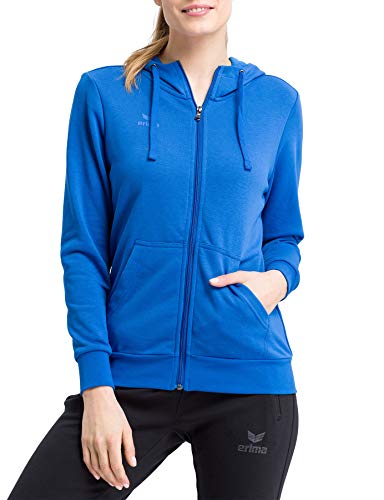 Erima Damen Basic Kapuzensweat Jacke, New Royal, 36 von Erima