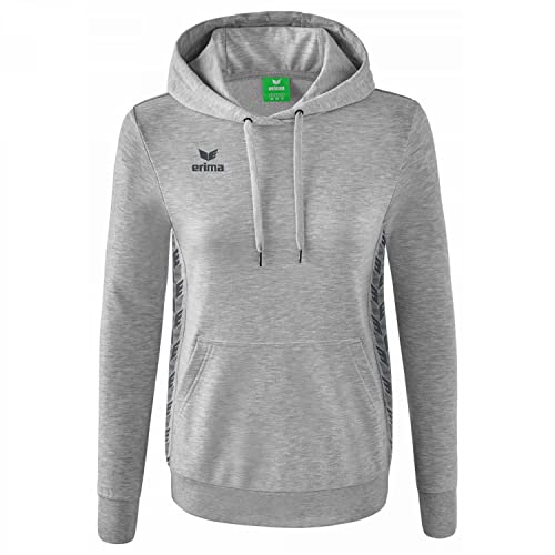 Erima Damen Essential Team Basic Kapuzensweat, hellgrau melange, 44 Erima Damen Essential Team Basic Kapuzensweat, hellgrau melange, 44 von Erima