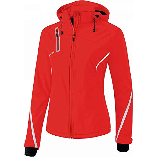 Erima Damen Softshelljacke Function, Rot/Weiß, 34 EU von Erima