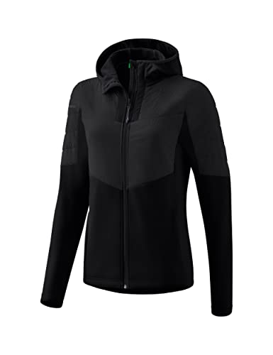 Erima Damen Hybrid Jacke, schwarz, 42 von Erima