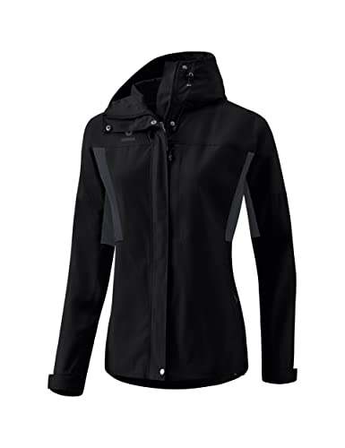 Erima Damen Multifunktions Jacke, schwarz, 36 von Erima