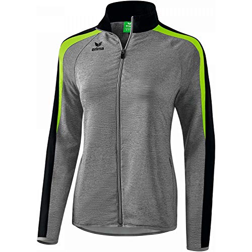 ERIMA Damen Präsentationsjacke Präsentationsjacke, grau melange/schwarz/green gecko, 36, 1011837 ERIMA Damen Präsentationsjacke Präsentationsjacke, grau melange/schwarz/green gecko, 36, 1011837 von Erima