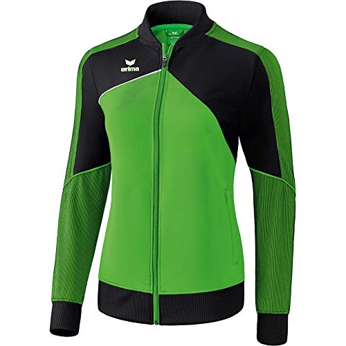 ERIMA Damen Jacke Premium One 2.0 Präsentationsjacke, green/schwarz/weiß, 36, 1011813 von Erima