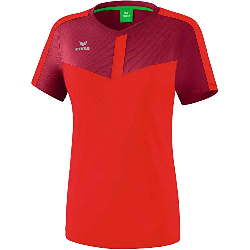 Erima Damen Squad Funktions T-Shirt, Bordeaux/Rot, 44 Erima Damen Squad Funktions T-Shirt, Bordeaux/Rot, 44 von Erima