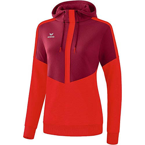 Erima Damen Squad Kapuzensweat, Bordeaux/Rot, 38 Erima Damen Squad Kapuzensweat, Bordeaux/Rot, 38 von Erima