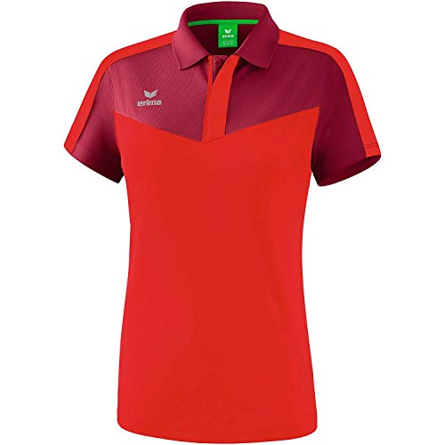 Erima Damen Squad Sport Poloshirt, Bordeaux/Rot, 44 Erima Damen Squad Sport Poloshirt, Bordeaux/Rot, 44 von Erima
