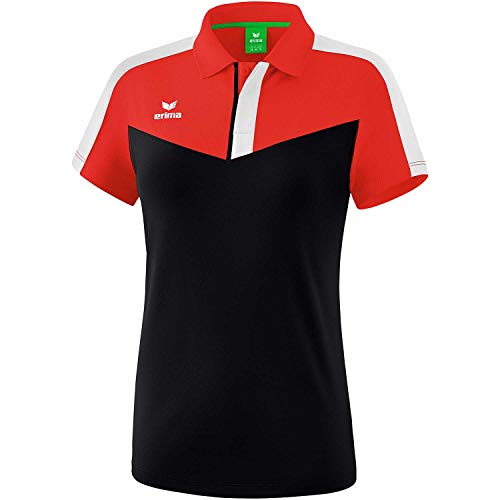 Erima Damen Squad Sport Poloshirt (1112001), rot/schwarz/weiß, 36 Erima Damen Squad Sport Poloshirt (1112001), rot/schwarz/weiß, 36 von Erima
