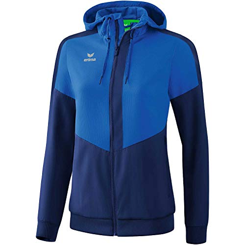 Erima Damen Squad Tracktop Trainingsjacke, New Royal/New Navy, 42 von Erima