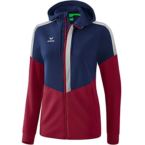 Erima Damen Squad Trainings Jacke, New Navy/Bordeaux/Silver Grey, 36 Erima Damen Squad Trainings Jacke, New Navy/Bordeaux/Silver Grey, 36 von Erima