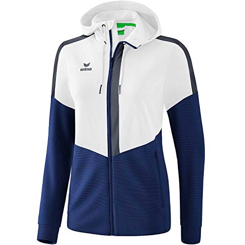 Erima Damen Squad Trainings Jacke, Weiß/New Navy/Slate Grey, 34 Erima Damen Squad Trainings Jacke, Weiß/New Navy/Slate Grey, 34 von Erima